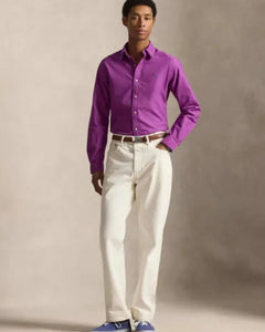 Camisa Manga Larga Cubdppcs-Long Sleeve-Sport Shirt Ralph Lauren Para Hombre De Color Morado