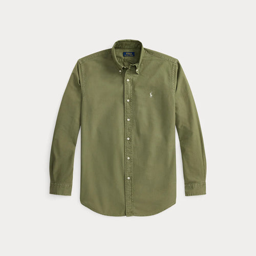 Camisa Manga Larga Cubdppcs-Long Sleeve-Sport Shirt Ralph Lauren Para Hombre De Color Verde