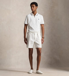 CAMISA TIPO POLO RALPH LAUREN PARA CABALLERO MEDIA CREMALLERA BLANCO REF 710B19737004