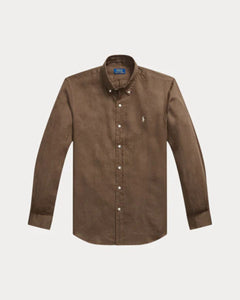 Camisa Cubdppcs-Long Sleeve-Sport Shirt Ralph Lauren Para Hombre De Color Marron