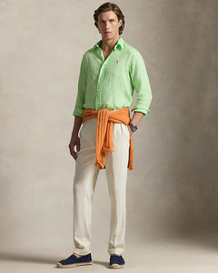 Camisa Cubdppcs-Long Sleeve-Sport Shirt Ralph Lauren Para Hombre De Color Verde