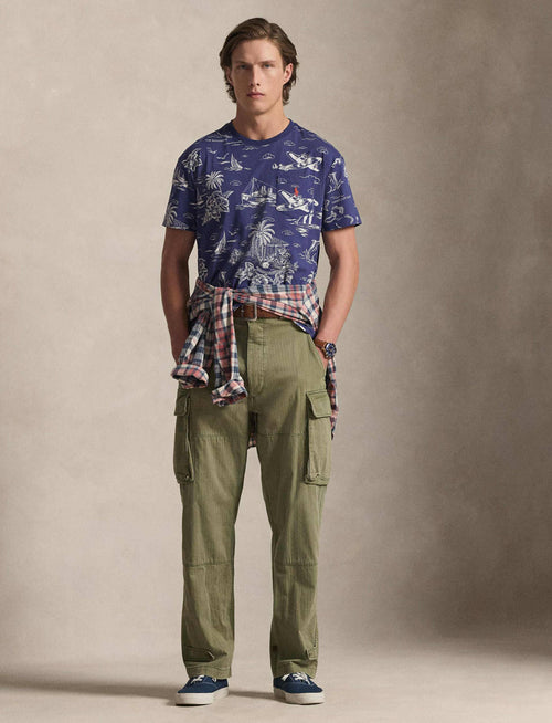 Camiseta Knit-T-Shirt Ralph Lauren Para Hombre De Color Azul