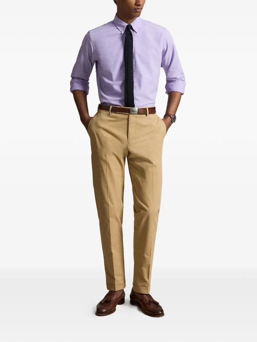 CAMISA RALPH LAUREN PARA CABALLERO MANGA LARGA SPORT MORADO REF 710805564511