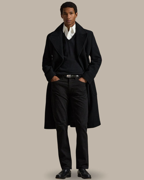 Sueter Ls Sf Vn Pp-Long Sleeve-Sweater Ralph Lauren Para Hombre De Color Negro