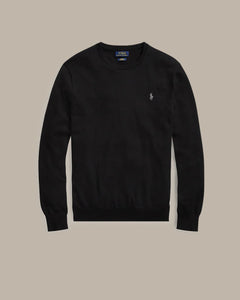 Sueter Ls Sf Cn Pp-Long Sleeve-Sweater Ralph Lauren Para Hombre De Color Negro