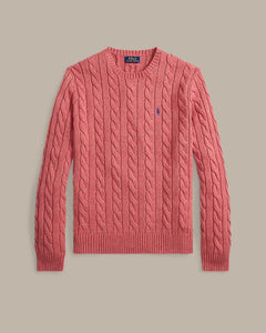 Sueter Ls Driver Cn-Long Sleeve-Pullover Ralph Lauren Para Hombre De Color Rosado