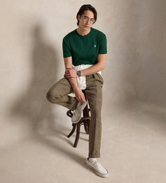 CAMISETA RALPH LAUREN PARA CABALLERO MANGA CORTA VERDE REF 710671438531