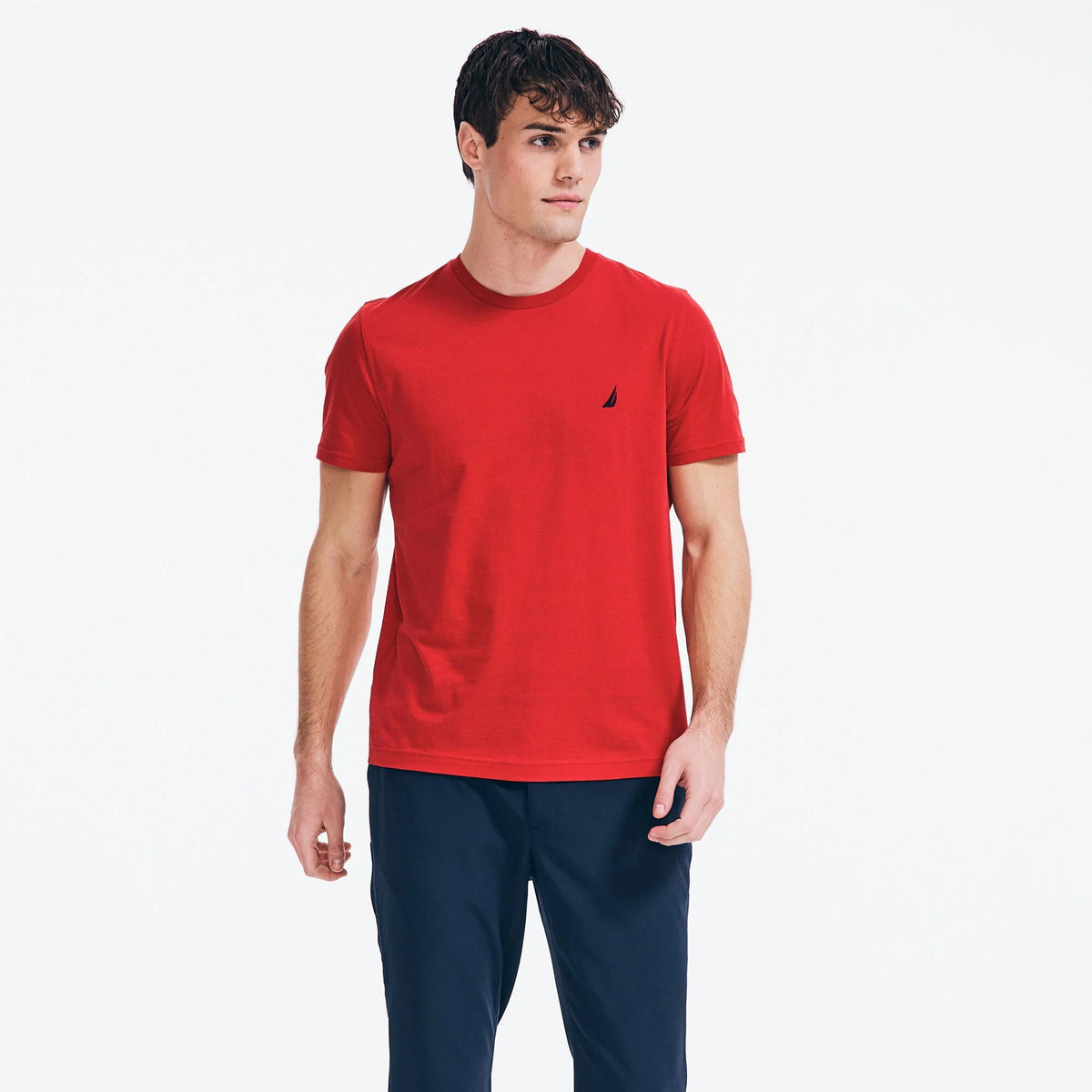 NAUTICA T-SHIRT M/C DE HOMBRE ROJO 41050V-6NR