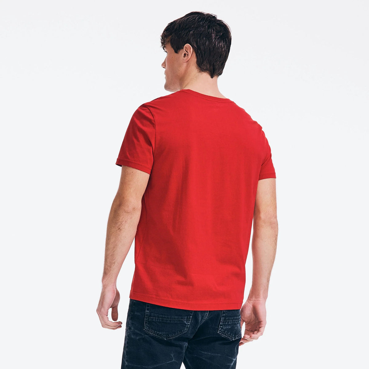 NAUTICA T-SHIRT M/C DE HOMBRE ROJO 41050V-6NR