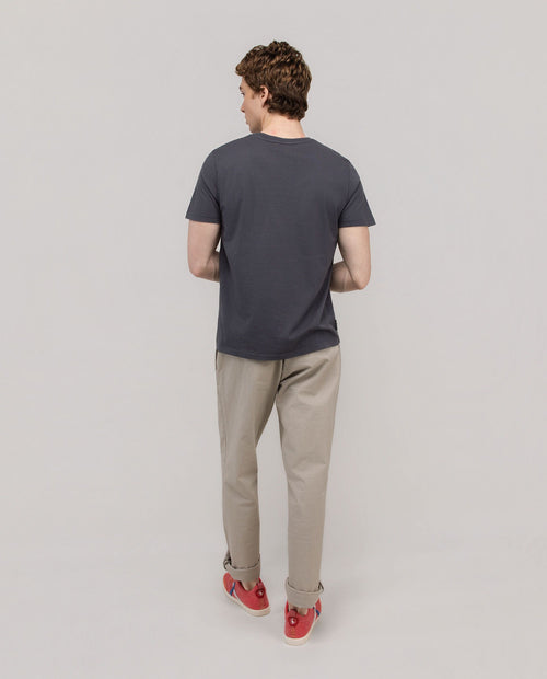 Camiseta Garment Dyed EL GANSO HOMBRE GRIS