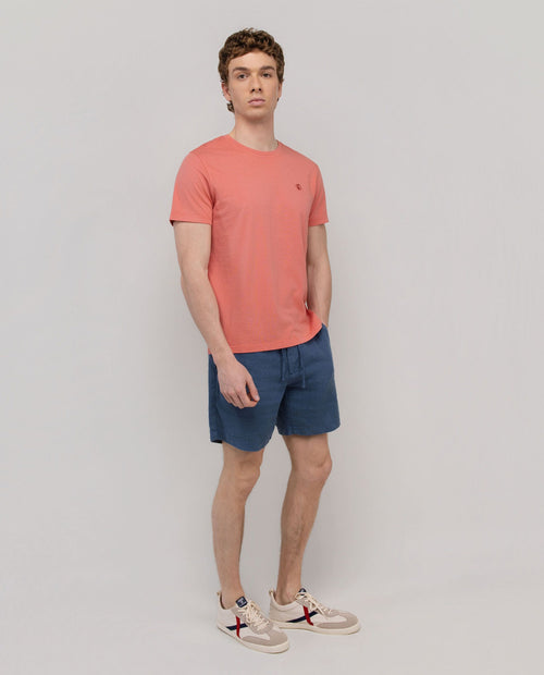 Camiseta Garment Dyed EL GANSO HOMBRE NARANJA