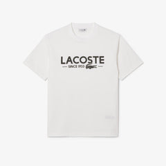 LACOSTE TH654123001 CAMISETA DE ALGODON ESTAMPADA WHITE