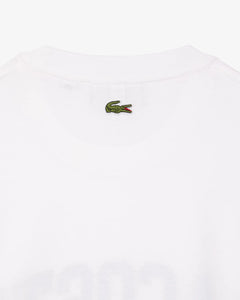 LACOSTE TH656523001 CAMISETA DE ALGODON WHITE