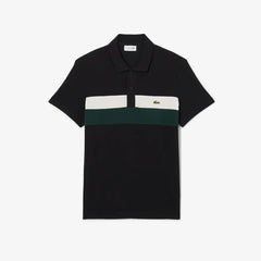 LACOSTE PH59186XH POLO MINIPIQUE COLOR BLOCK FIT BLACK