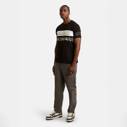 NAUTICA T-SHIRT M/C DE HOMBRE NEGRO N7S03382-11
