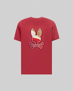 psycho bunny camiseta hombre fantasia rojo