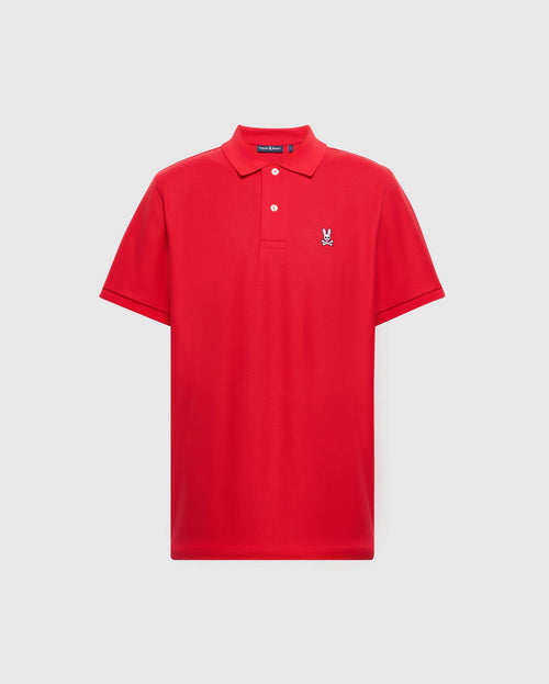 psycho bunny polo manga corta hombre clasica rojo