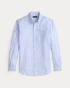 CAMISA M/L RALPH LAUREN HOMBRE 52E HARBOR ISLAND BLUE WHITE 710P07024002