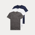 T-SHIRT RALPH LAUREN HOMBRE 3PK NAVY/BRCLY HTHR/WHITE 714830304036