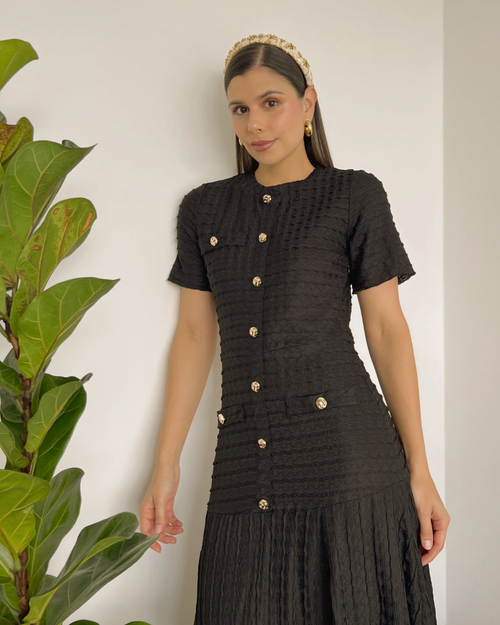 VESTIDO PRIMIA OSAKA NEGRO