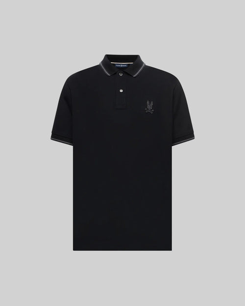 PSYCHO BUNNY CAMISETA TIPO POLO HOMBRE NEGRO