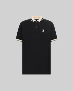 PSYCHO BUNNY CAMISETA TIPO POLO HOMBRE NEGRO