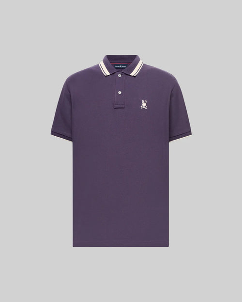 PSYCHO BUNNY CAMISETA TIPO POLO HOMBRE MORADO