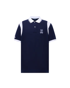 PSYCHO BUNNY CAMISETA TIPO POLO HOMBRE AZUL