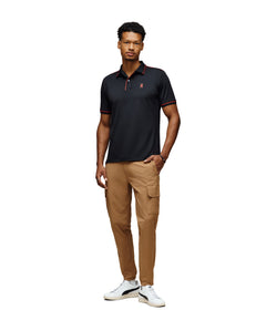 PSYCHO BUNNY CAMISETA TIPO POLO HOMBRE NEGRO