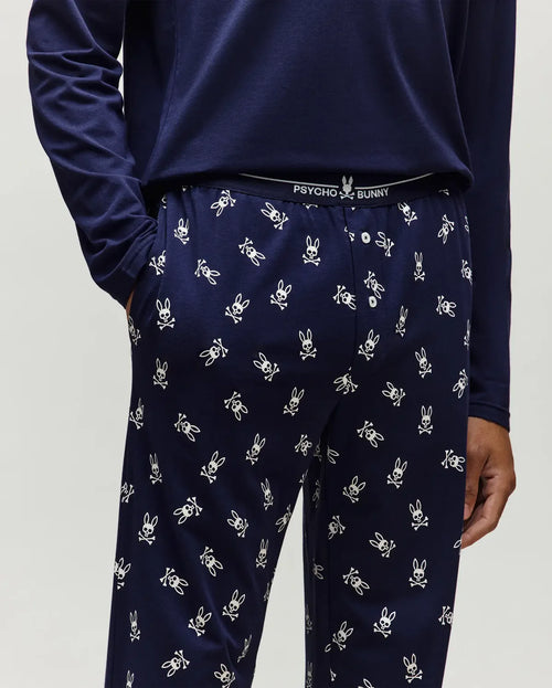 PSYCHO BUNNY CONJUNTO DE PIJAMA HOMBRE AZUL
