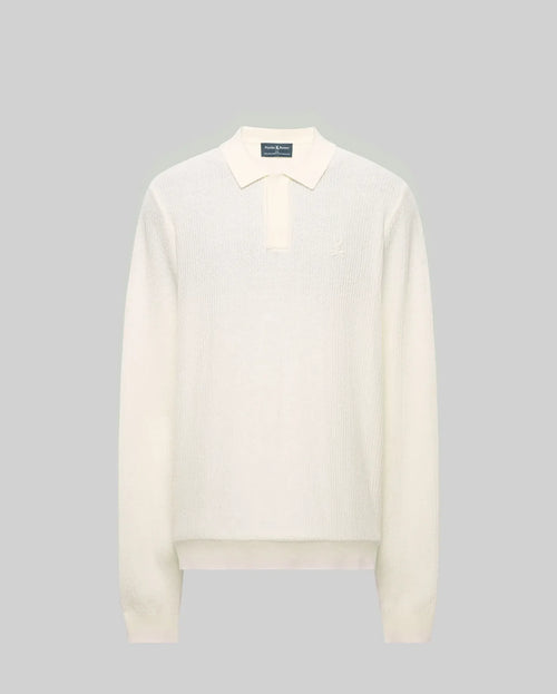 PSYCHO BUNNY CAMISETA TIPO POLO HOMBRE BLANCO