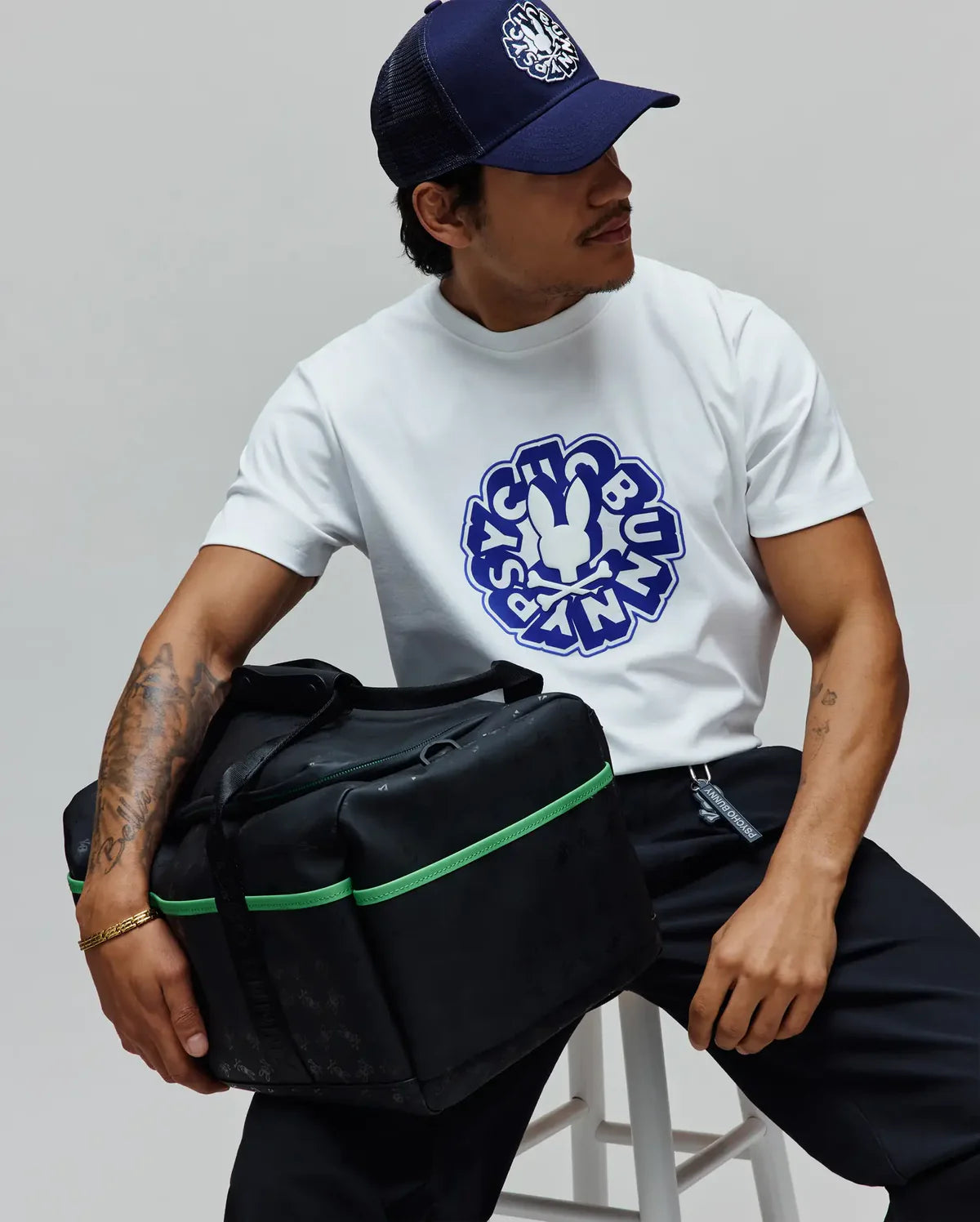 PSYCHO BUNNY BOLSA DE LONA PSYCHO BUNNY HOMBRE NEGRO MO2400095001