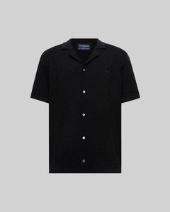 CAMISA M/C PSYCHO BUNNY PARA HOMBRE COLOR NEGRO MT0300144001