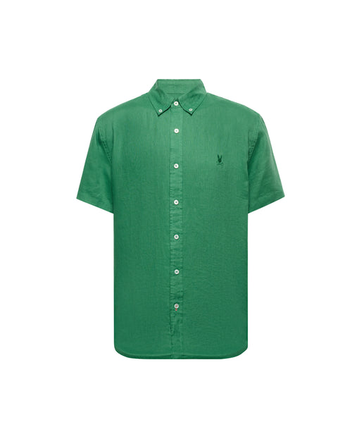 CAMISA M/C PSYCHO BUNNY PARA HOMBRE COLOR VERDE B6Q679C200321