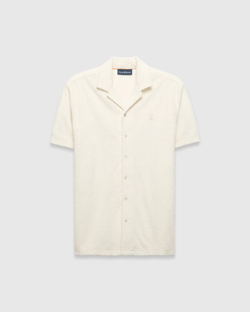 CAMISA M/C PSYCHO BUNNY PARA HOMBRE COLOR BLANCO MT0300125250