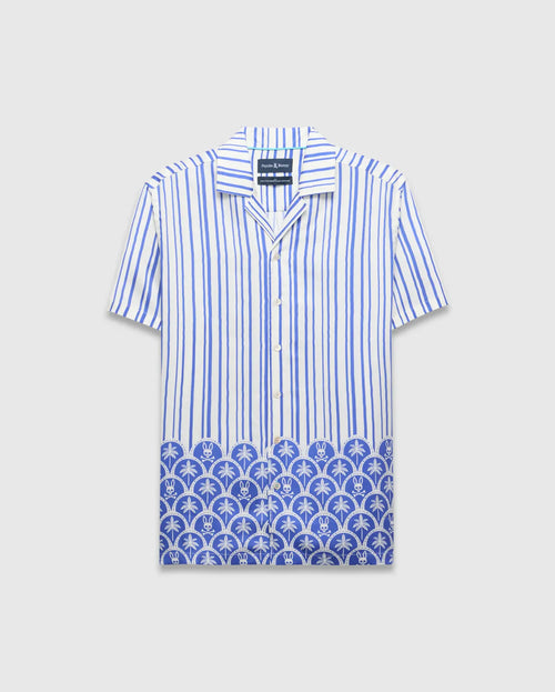 CAMISA M/C PSYCHO BUNNY PARA HOMBRE COLOR BLANCO MT0300127250