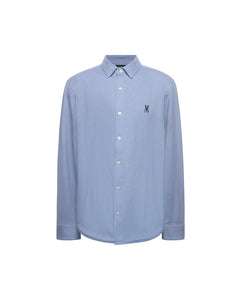 PSYCHO BUNNY CAMISA MANGA LARGA MICRO ESTAMPADA ARSAM PARA CABALLERO HOMBRE AZUL MT0300158404