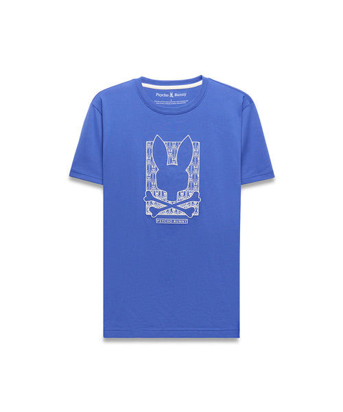 T-SHIRT PSYCHO BUNNY PARA HOMBRE COLOR AZUL MT0200403426
