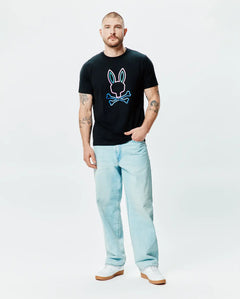 T-SHIRT PSYCHO BUNNY PARA HOMBRE COLOR NEGRO MT0200303001