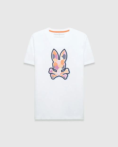 T-SHIRT PSYCHO BUNNY PARA HOMBRE COLOR BLANCO MT0200290100