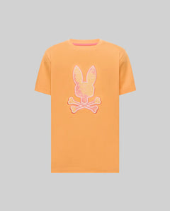 PSYCHO BUNNY CAMISETA ESTAMPADA BORDADA OLIVIER PARA CABALLERO HOMBRE NARANJA MT0200200805
