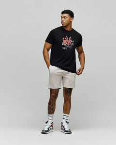 PSYCHO BUNNY CAMISETA OSCAR PARA CABALLERO HOMBRE NEGRO MT0200213001