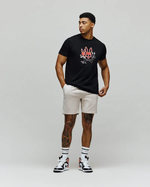 PSYCHO BUNNY CAMISETA OSCAR PARA CABALLERO HOMBRE NEGRO MT0200213001