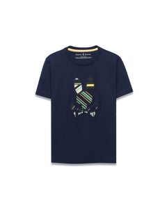 CAMISETA PSYCHO BUNNY PARA NIÑO COLOR AZUL