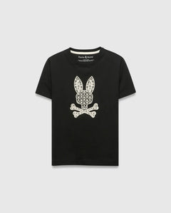 T-SHIRT PSYCHO BUNNY PARA NIÑO COLOR NEGRO KT0200182001