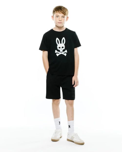 CAMISETA PSYCHO BUNNY PARA NIÑO COLOR NEGRO