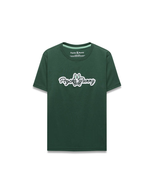 CAMISETA PSYCHO BUNNY PARA NIÑO COLOR VERDE