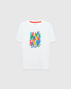 T-SHIRT PSYCHO BUNNY PARA NIÑO COLOR BLANCO KT0200186100