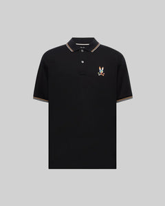 PSYCHO BUNNY POLO ARA PARA CABALLERO HOMBRE NEGRO MT0100118001