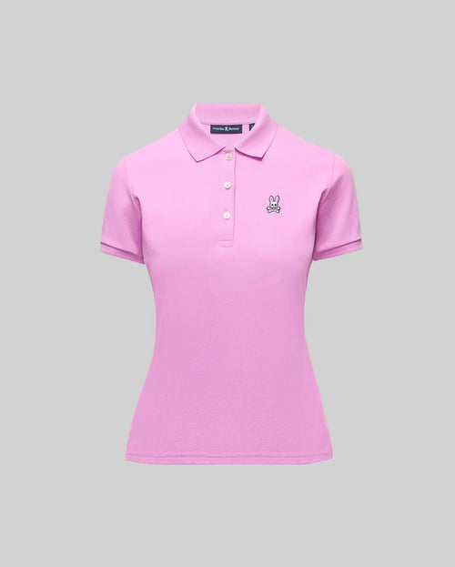 PSYCHO BUNNY POLO CLÁSICO PARA DAMA DAMA ROSADO WT0100003508